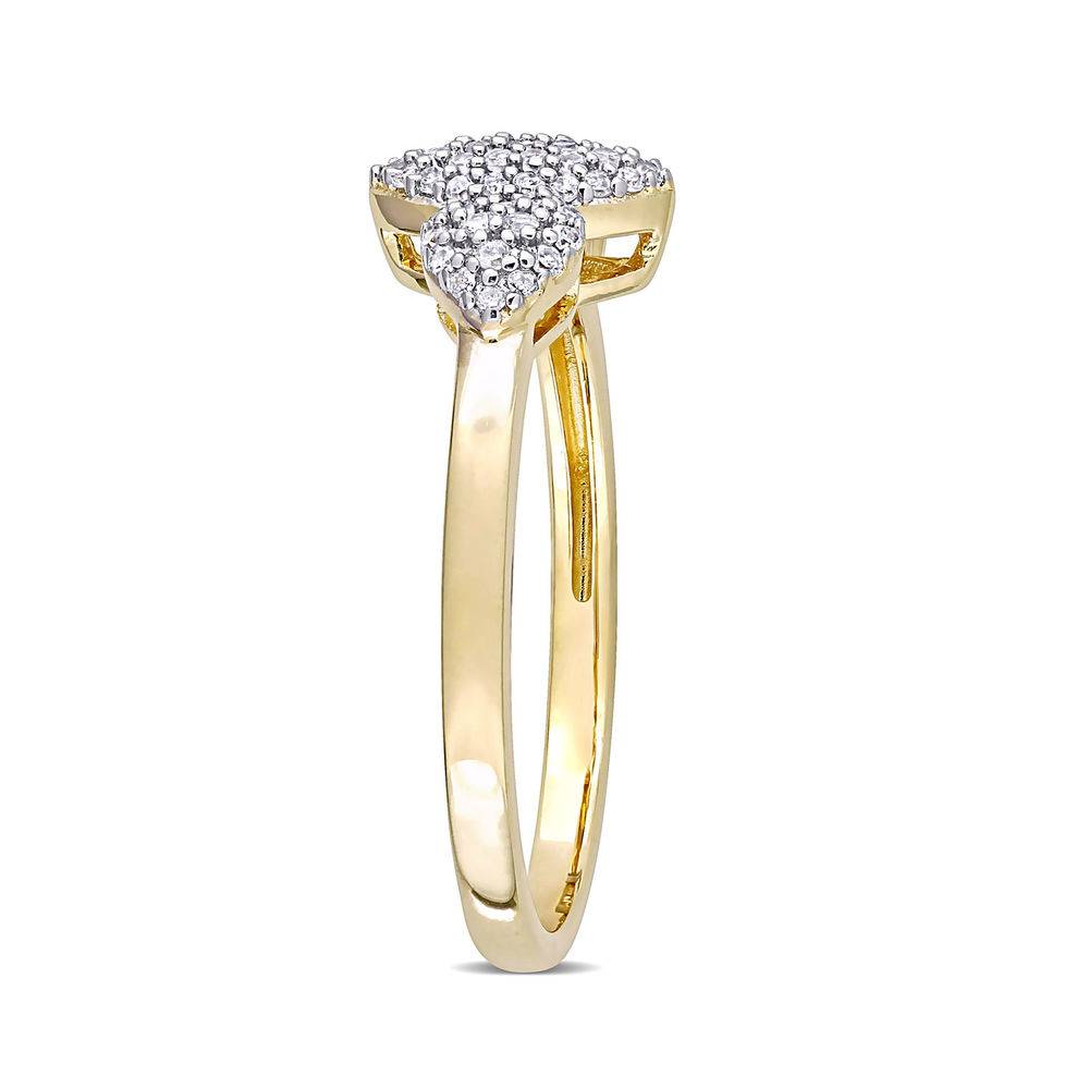 1/5 CT. T.W. Diamond Marquise Ring in Gold Plated Sterling Silver-2 product photo