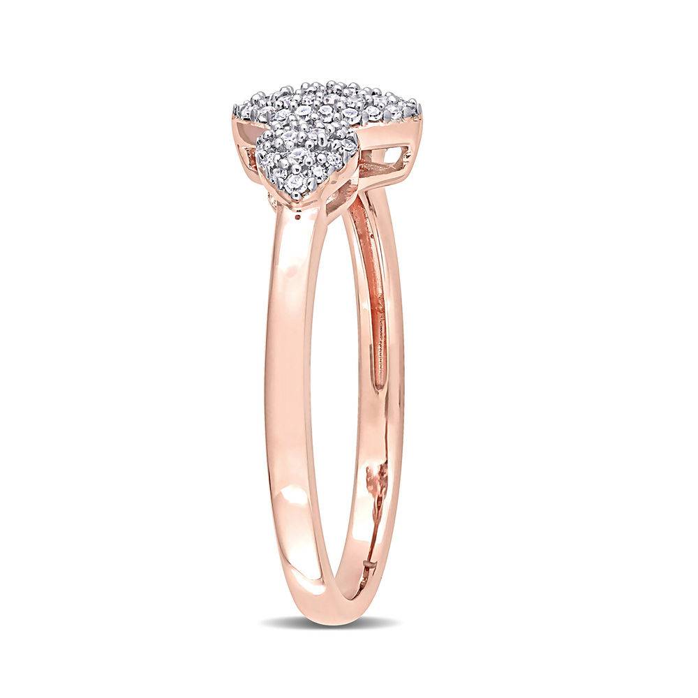 1/5 CT. T.W. Diamond Marquise Ring in Rose Gold Plated Sterling Silver-2 product photo