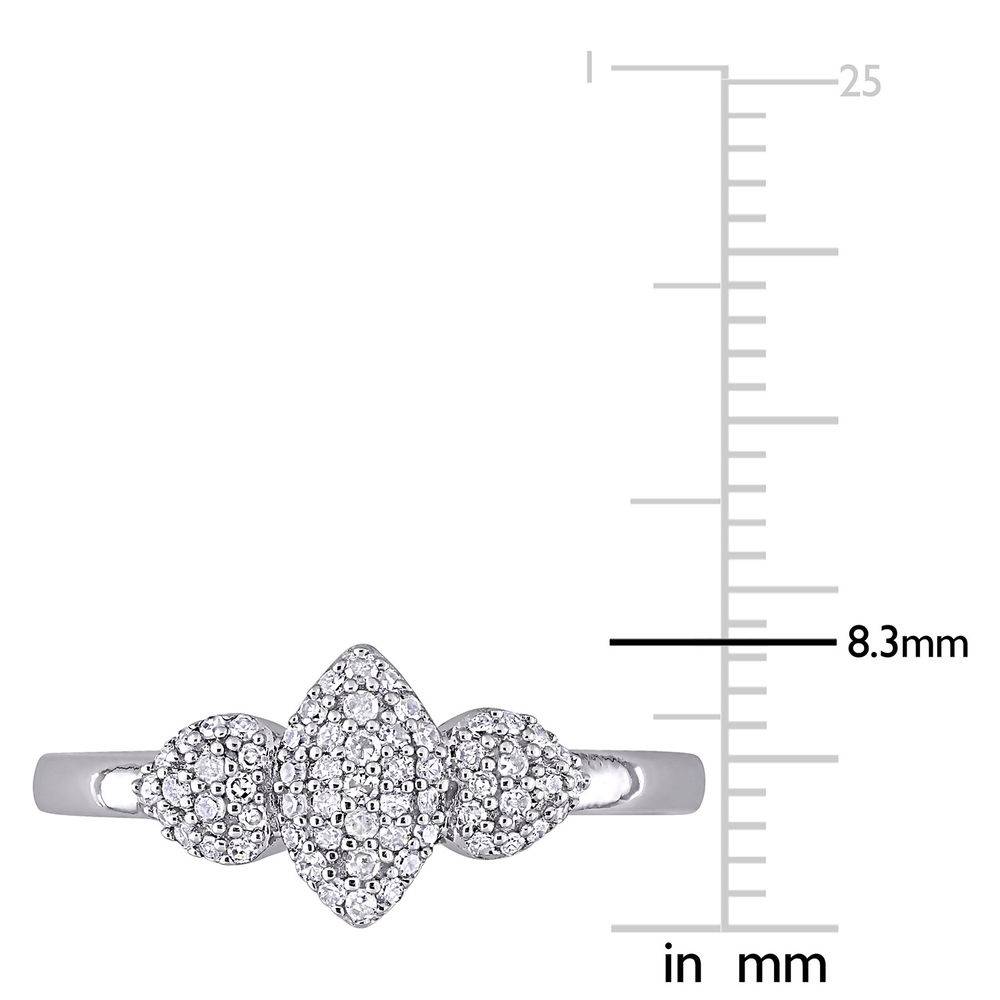 1/5 CT. T.W. Diamond Marquise Ring in Sterling Silver-1 product photo