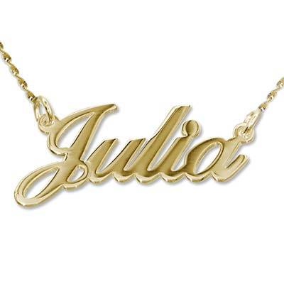 14k Gold Classic Name Necklace-1 product photo