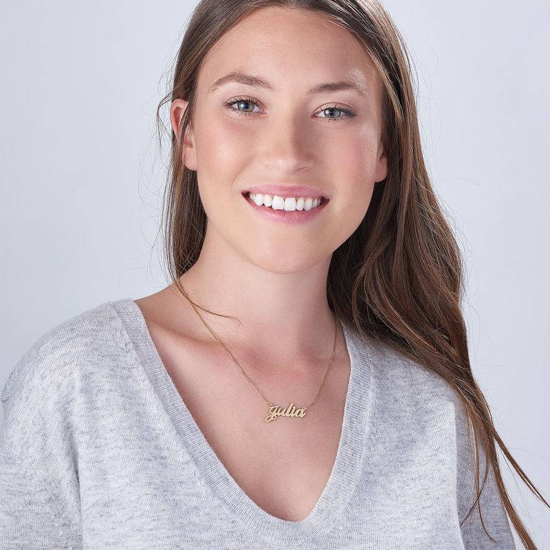 14k Gold Classic Name Necklace-2 product photo