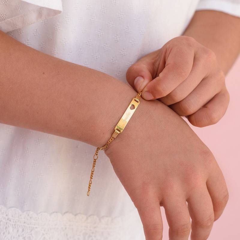 18K Gold Plated Name Bracelet for Teenagers-3 product photo