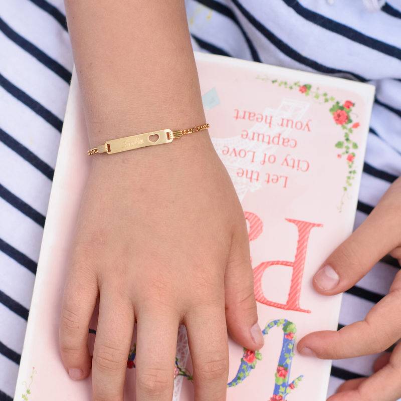 18K Gold Plated Name Bracelet for Teenagers-4 product photo