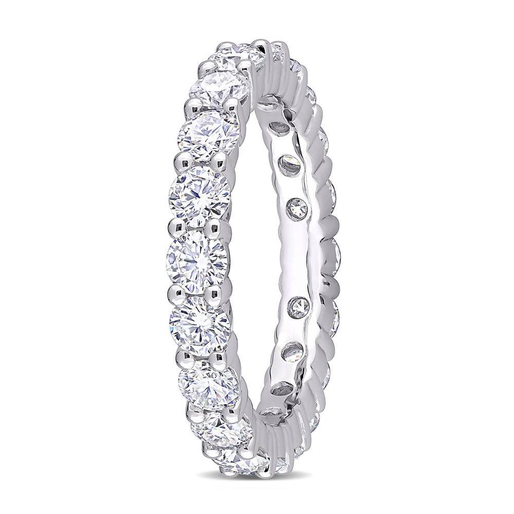 3 C.T T.G.W. Moissanite Eternity Ring in Sterling Silver-2 product photo