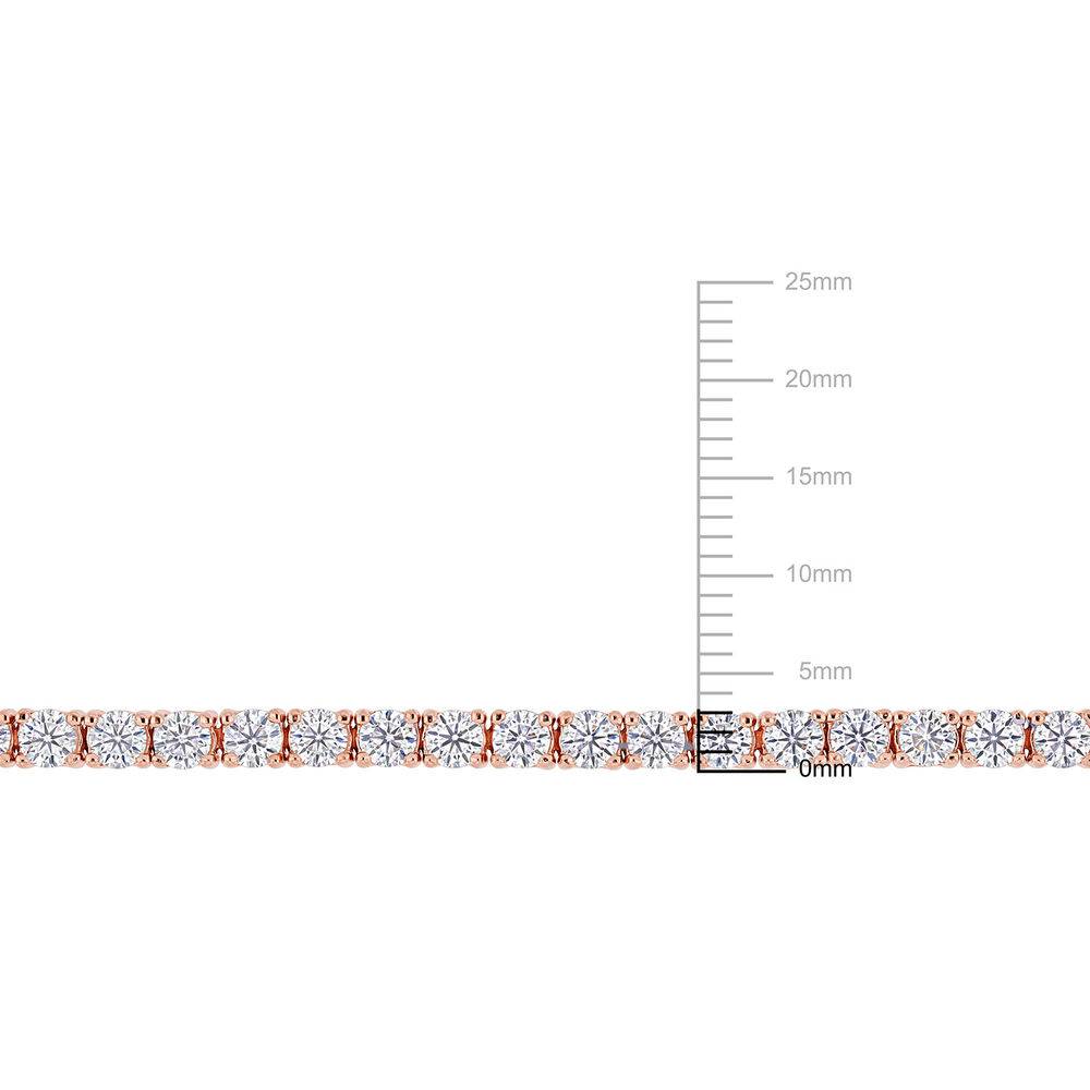 5 5/8 CT TGW Created Moissanite Tennis Bracelet in Pink Silver-6 product photo