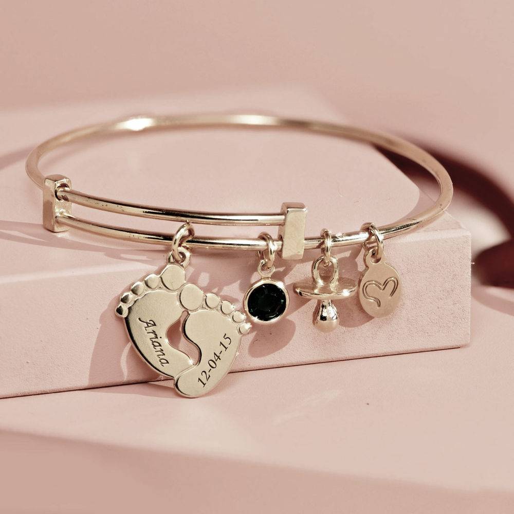 Baby Feet Bangle Bracelet-4 product photo
