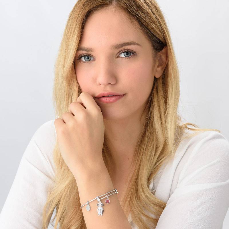 Bangle Bracelet with Kids Charms-2 product photo