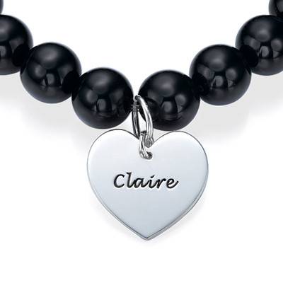 Bead Bracelet with Heart Pendant-2 product photo