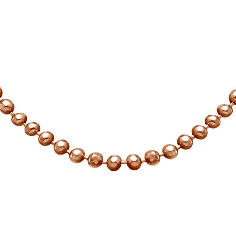 Bead Chain - Rose Gold Plated-2 product photo