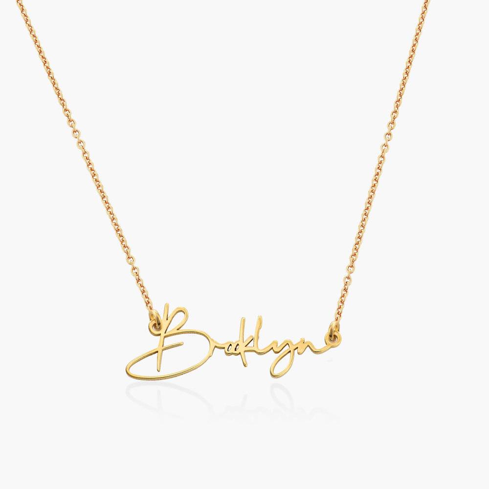 Clara Name Necklace With Diamonds - Gold Vermeil-1 product photo