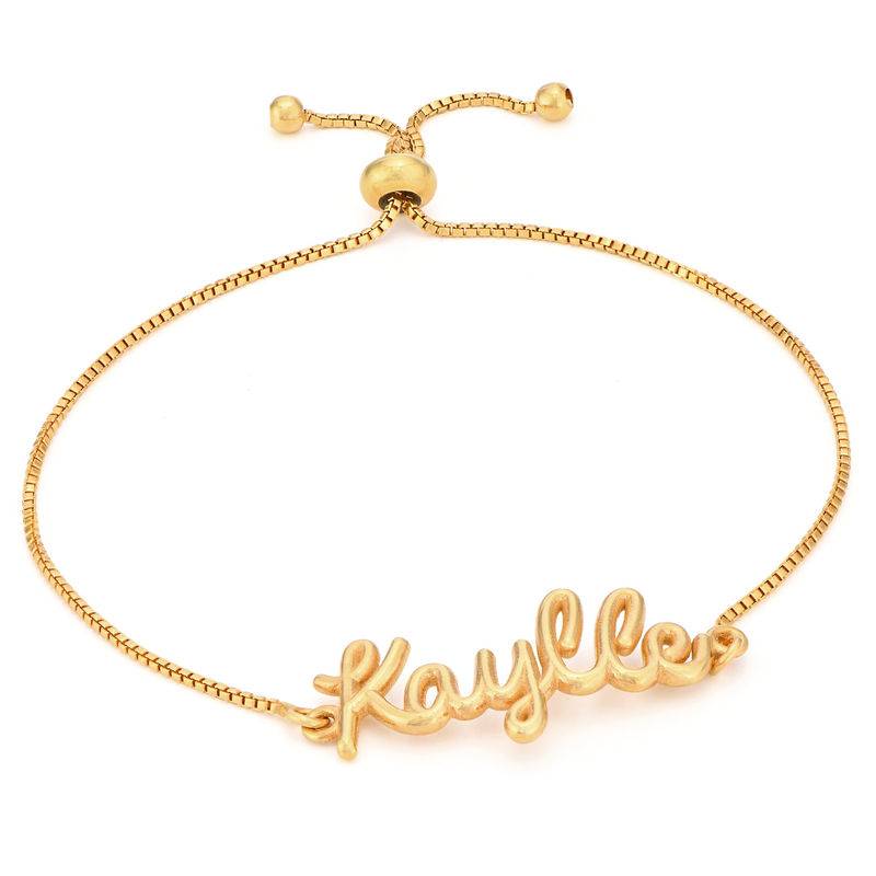 Cursive Name Bracelet in Gold Plating-1 product photo