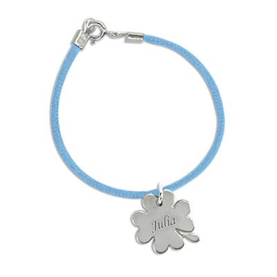 Custom Engraved Mother Bracelet with Silver Charm-3 product photo