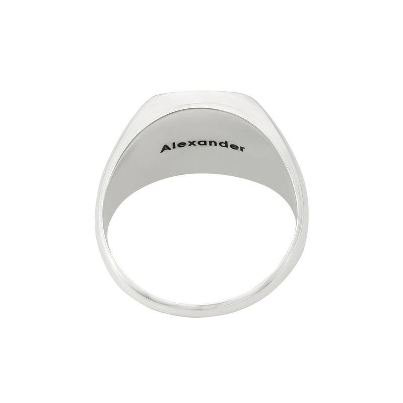 Custom Onyx Stone Signet Ring in Sterling Silver for Men-3 product photo