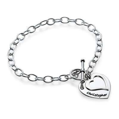 Double Heart Charm Bracelet-2 product photo