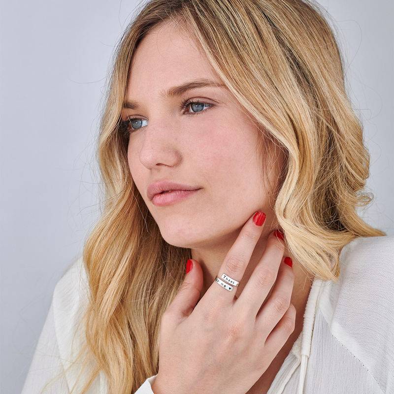 Engravable Ring Wrap in Sterling Silver-5 product photo