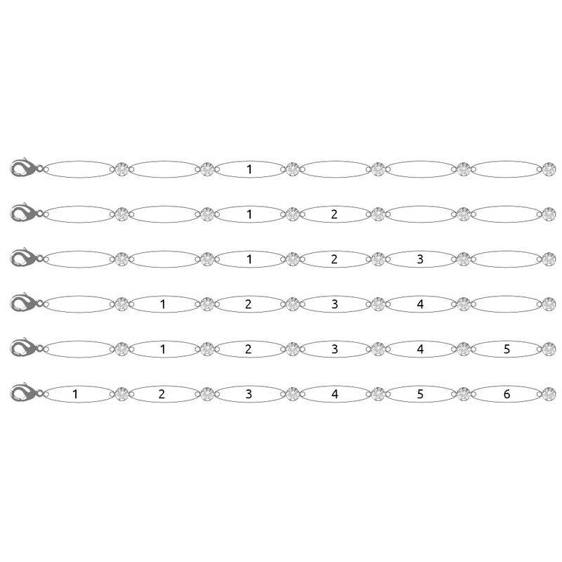 Engraved Mother Bracelet with Cubic Zirconia in Rose Gold Plating-6 product photo