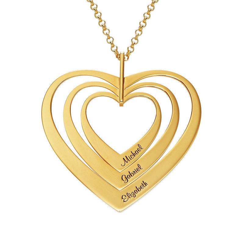 Family Hearts necklace in Gold Plating-1 product photo