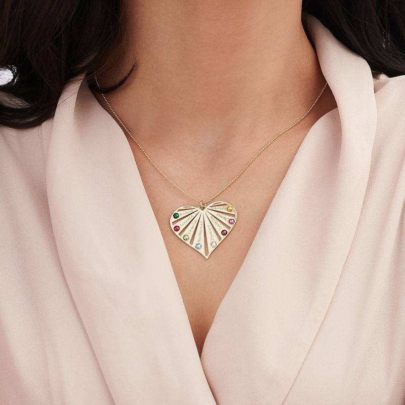 Family Necklace with Birthstones in 10k yellow Gold-3 Family Necklace with Birthstones in 10k yellow Gold-3 product photo