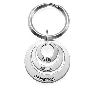 Gift for Mom - Three Disc Engraved Keychain-1 product photo