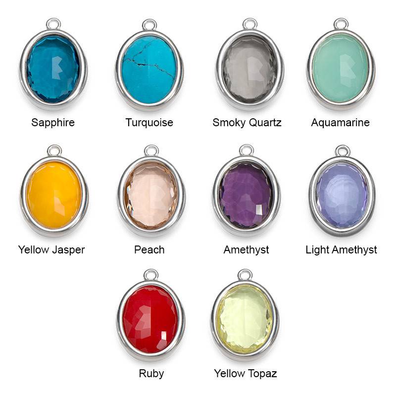 Glass Stones with Silver Lining-2 product photo