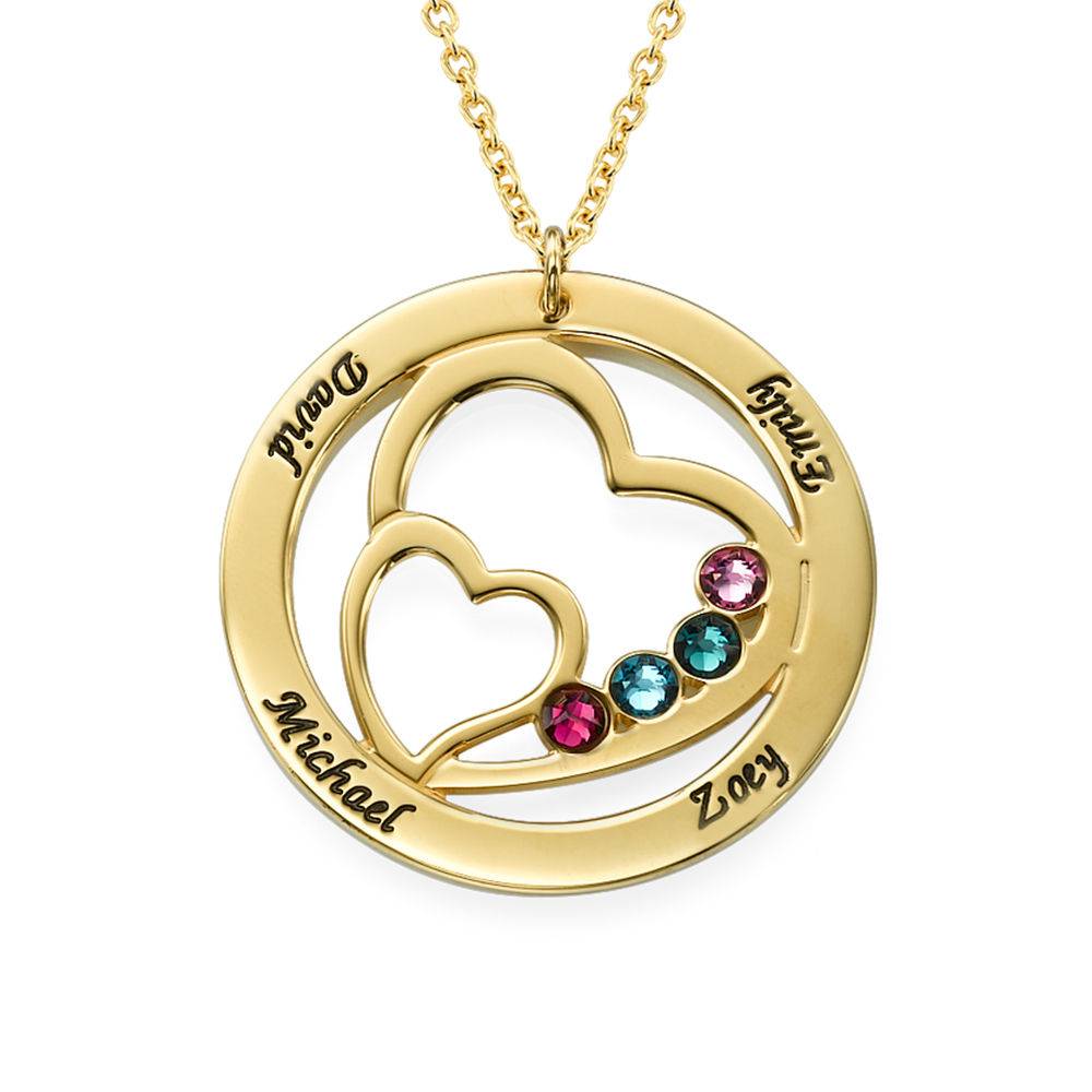 Gold Plated Intertwined Heart in Heart Necklace-1 product photo