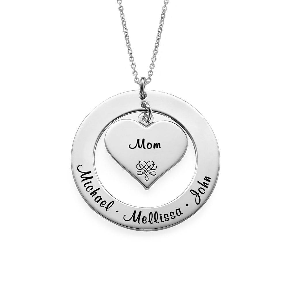 Grandmother / Mother Necklace in Sterling Silver-2 product photo