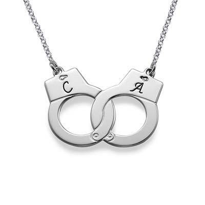 Handcuff Necklace in Silver-1 product photo