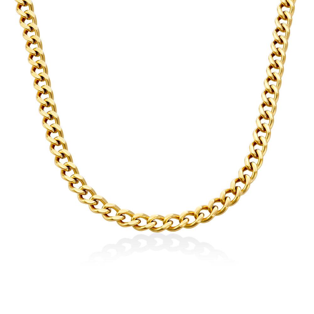 Harper Cuban Link Necklace in 18k Gold Plating-1 Harper Cuban Link Necklace in 18k Gold Plating-1 product photo