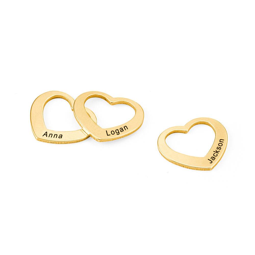 Heart Charm For Bangle Bracelet in 18k Vermeil Gold-1 product photo