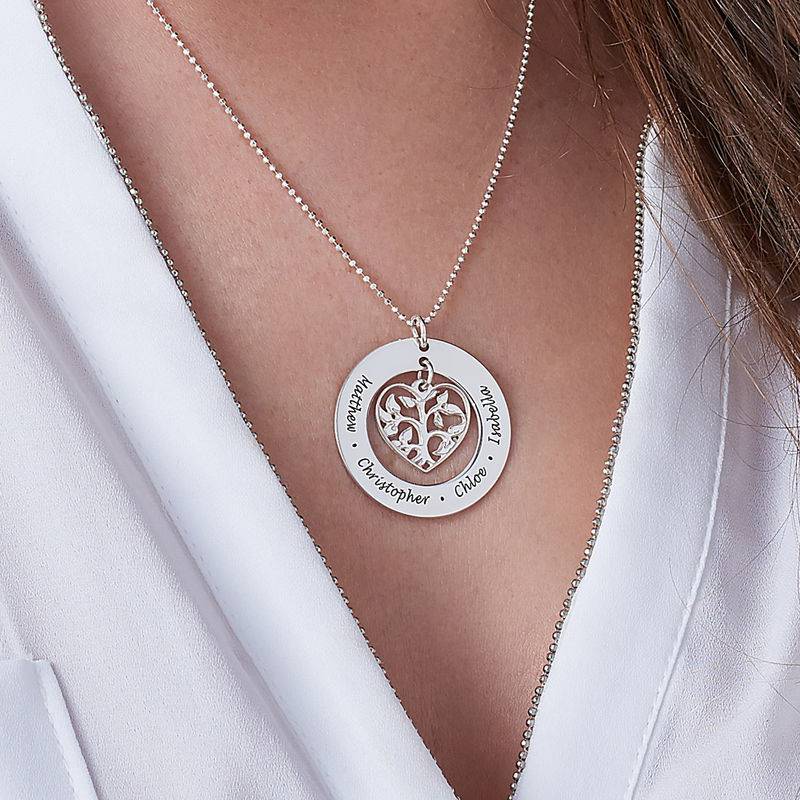 Heart Family Tree Necklace-3 product photo