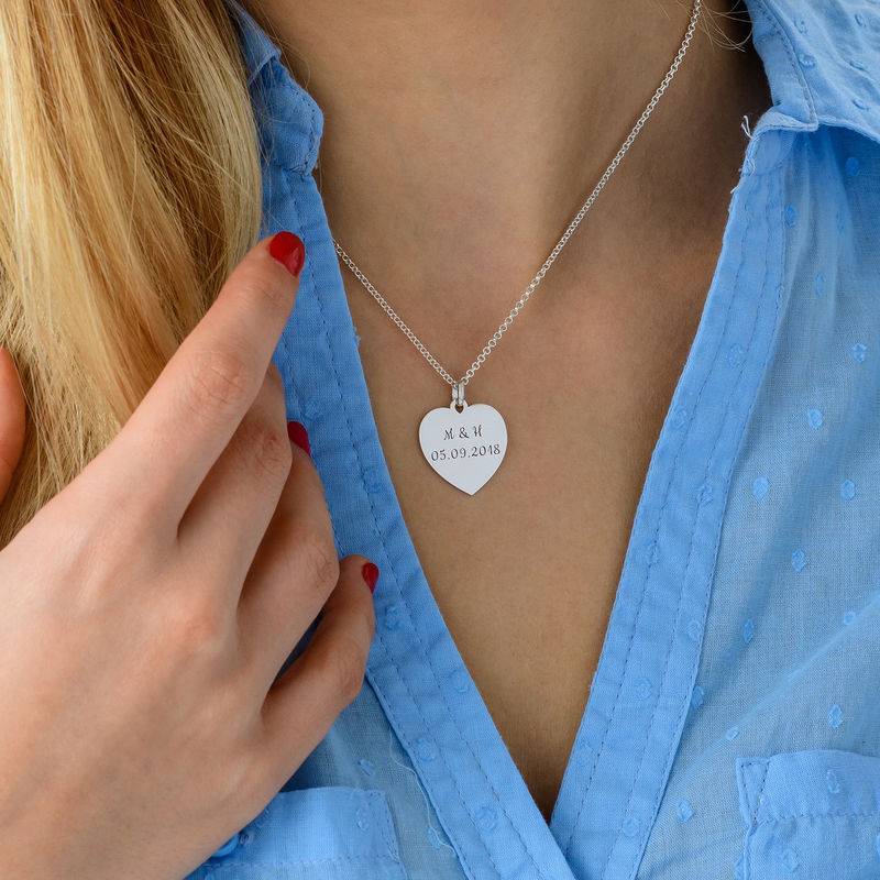 Heart Necklace in Silver-4 product photo