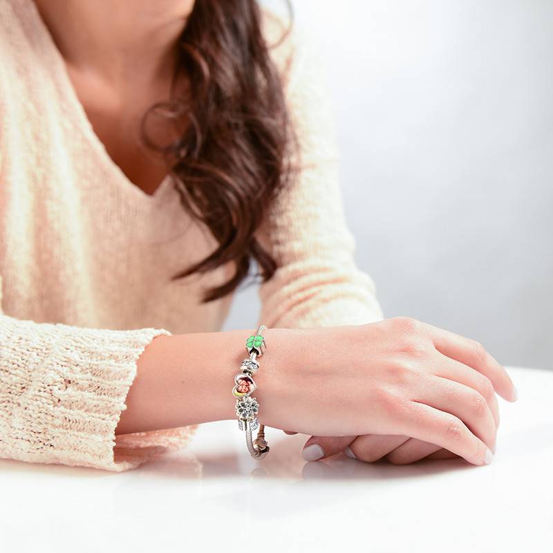 test 10K Gold Heart Stud Earrings-3 product photo