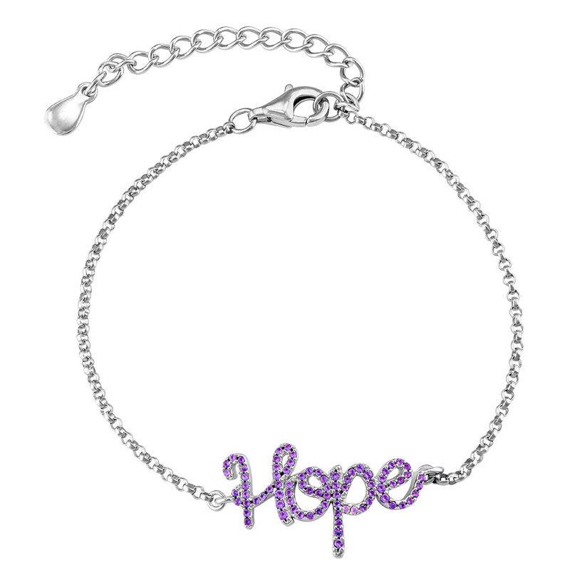 Hope Adjustable Inspirational Bracelet in Silver-1 product photo