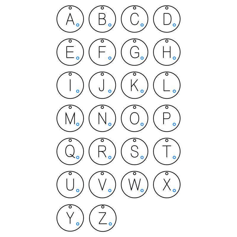 Initial Sterling Silver Diamond Necklace-4 Initial Sterling Silver Diamond Necklace-4 product photo