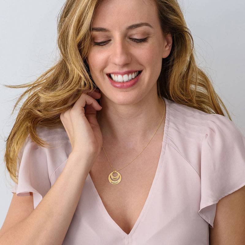 Jewelry for Moms - Disc Necklace in 10K Gold-4 product photo