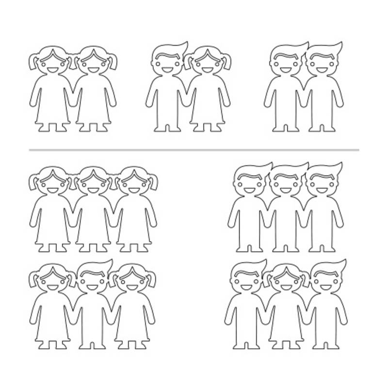 Kids Holding Hands Charms Bracelet - Gold Plated-3 product photo