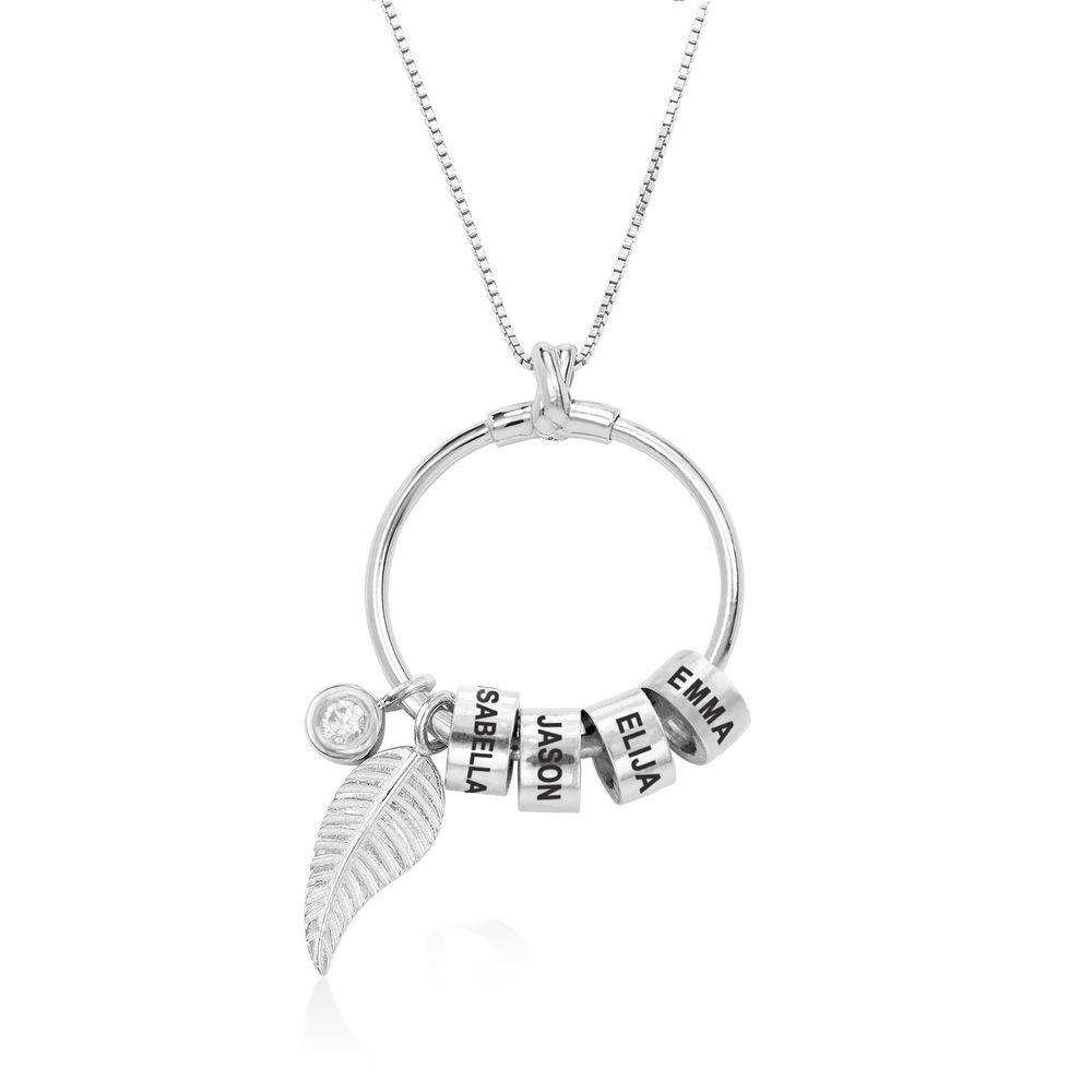 Linda Circle Pendant Necklace in Sterling Silver with 1/10 CT. T.W Lab – Created Diamond-1 product photo