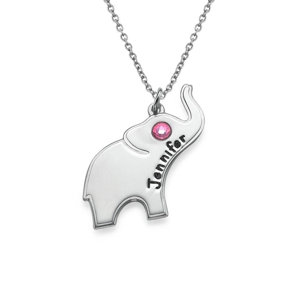 Lucky Elephant Necklace with Engraving-1 product photo