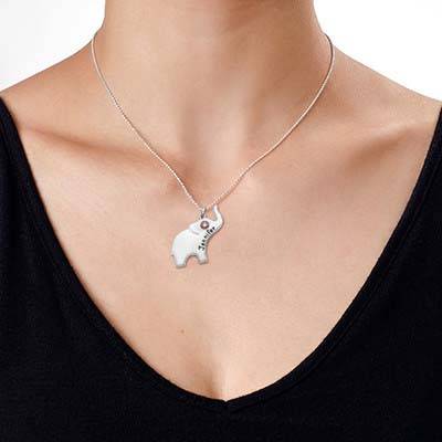 Lucky Elephant Necklace with Engraving-2 product photo
