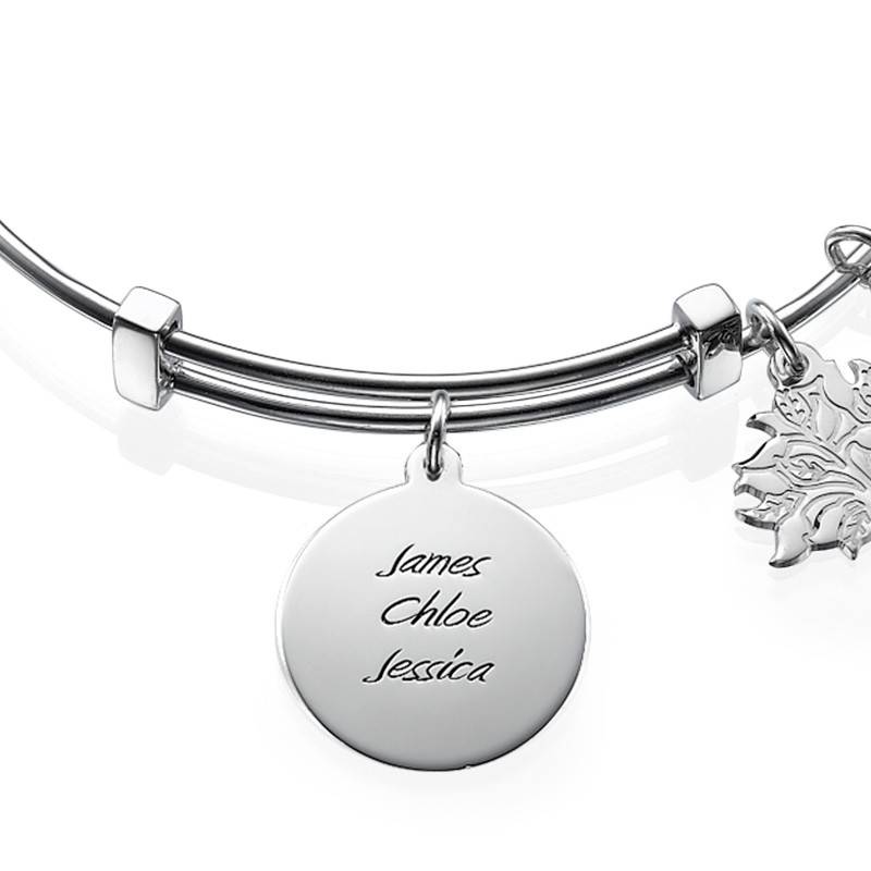 Mom Charm Bangle Bracelet-2 product photo