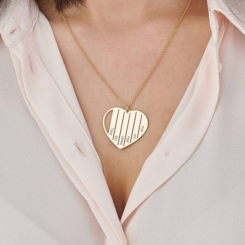 Mom Heart Necklace in Gold Plating-4 product photo