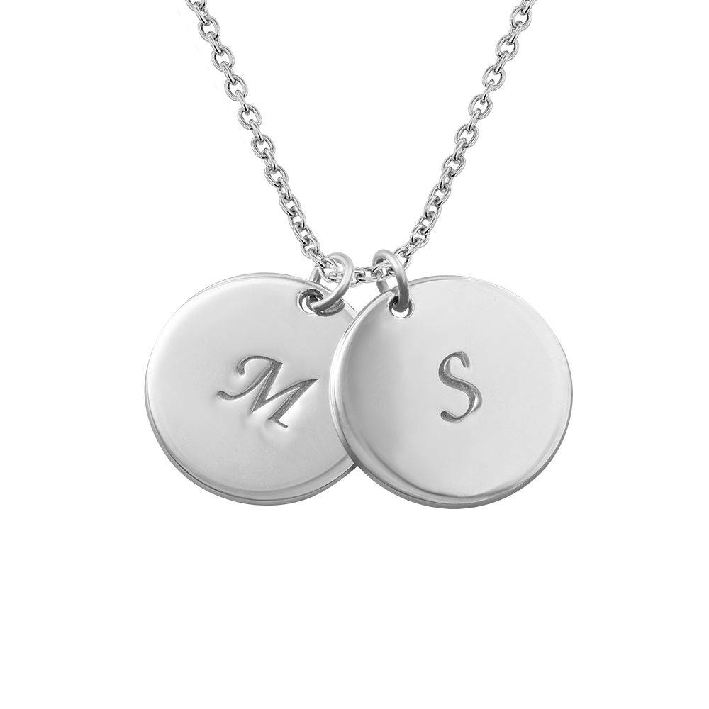 Mother Necklace with Personalized Initial Discs-1 product photo