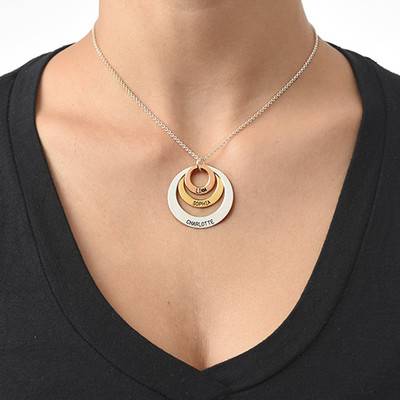 Multi Tone Three Disc Necklace-3 product photo