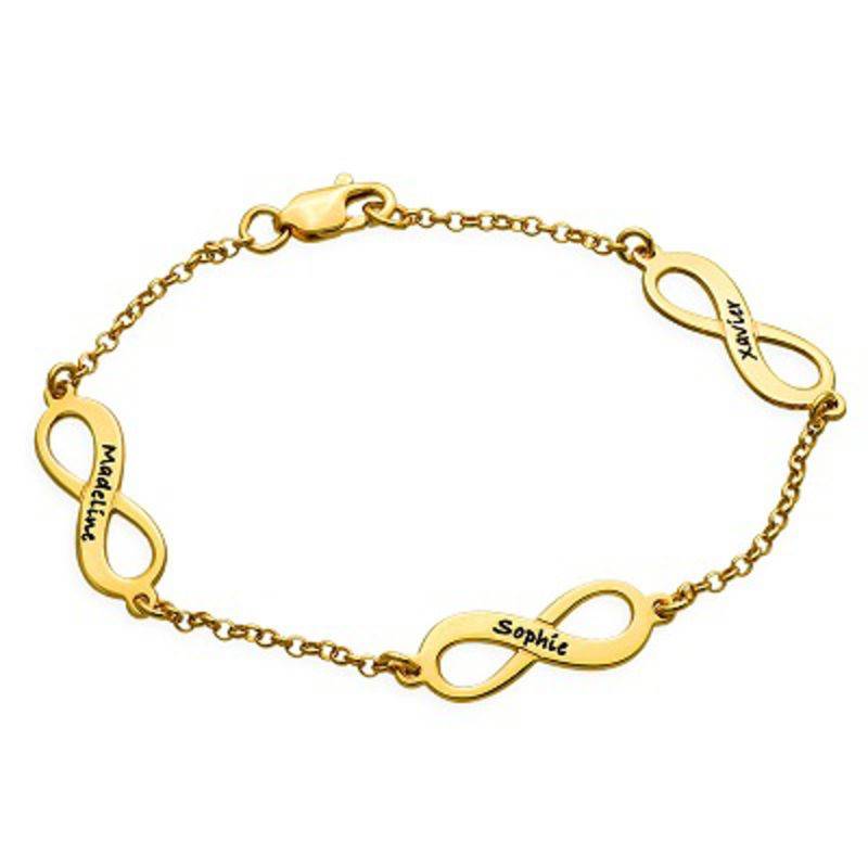 Multiple Infinity Bracelet in Gold Vermeil-1 product photo