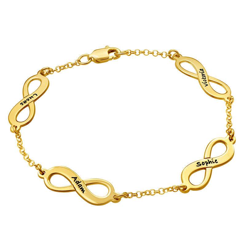 Multiple Infinity Bracelet in Gold Vermeil-3 product photo