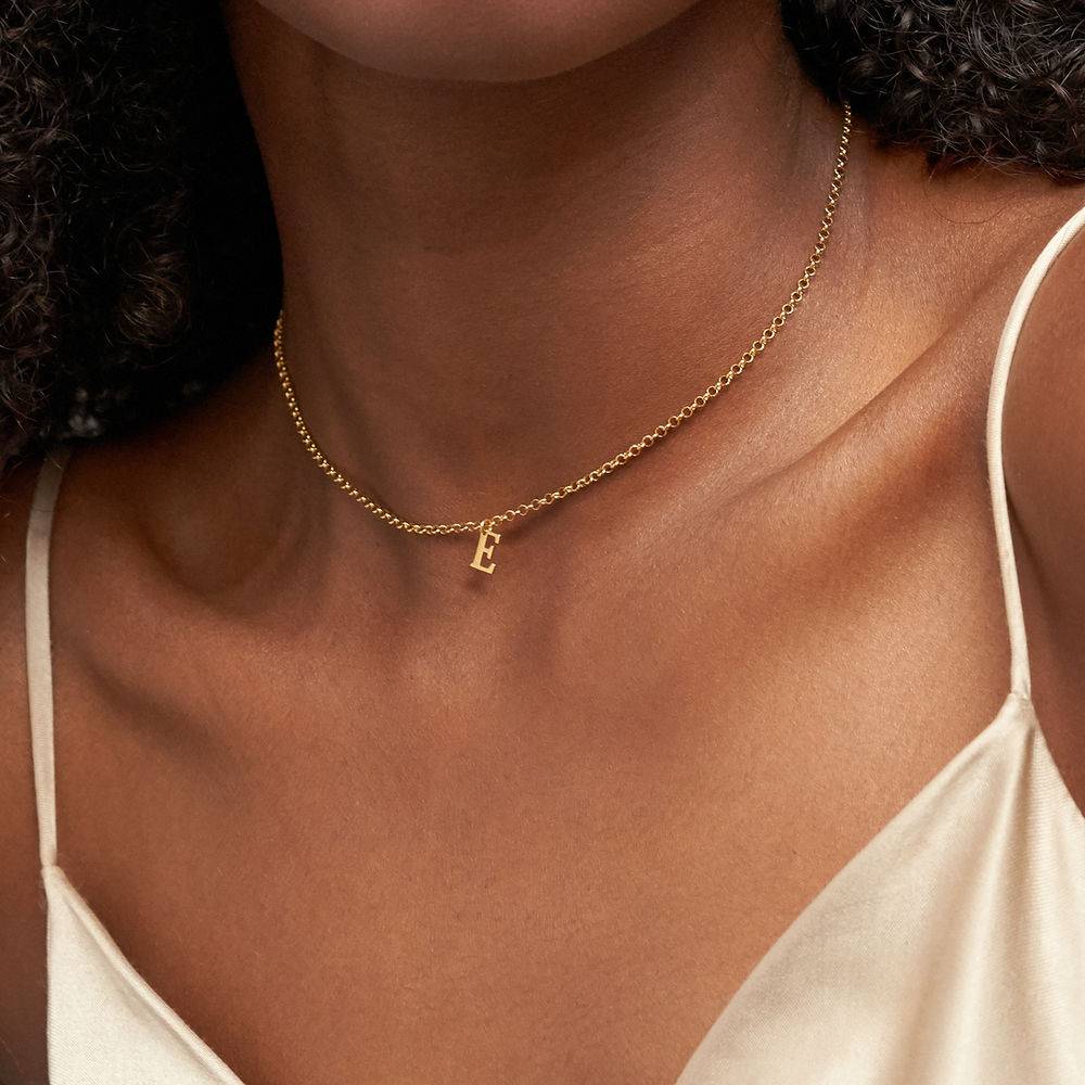 Name Choker in Gold Vermeil-5 product photo