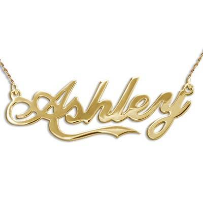 Personalized 14k Gold Inspired by Coca Cola Style Name Necklace-1 product photo