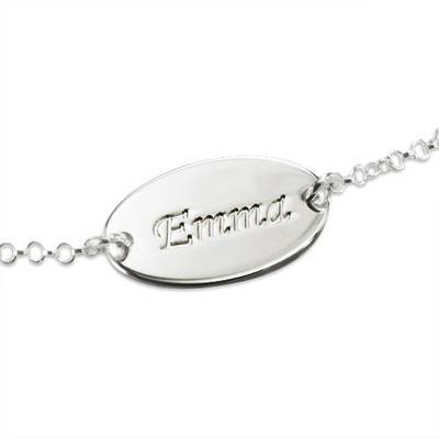 Personalized Baby Bracelet in Sterling Silver-2 product photo