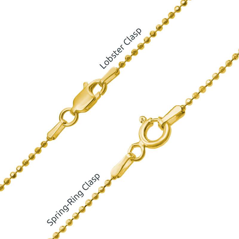 Personalized Baby Feet Necklace in Gold Plating-5 product photo