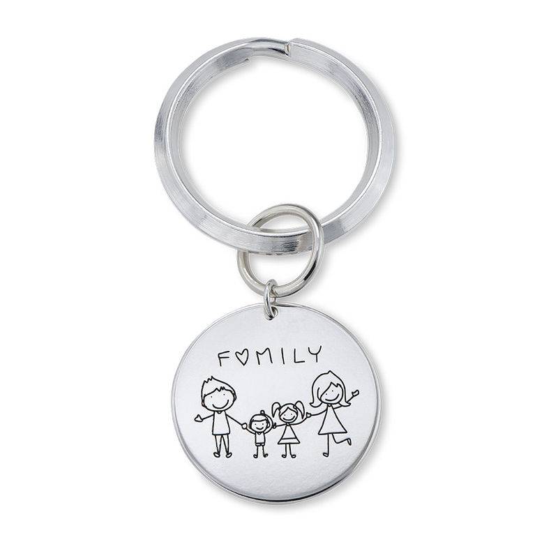 Personalized Disc Keychain with Kids Drawings-1 Personalized Disc Keychain with Kids Drawings-1 product photo